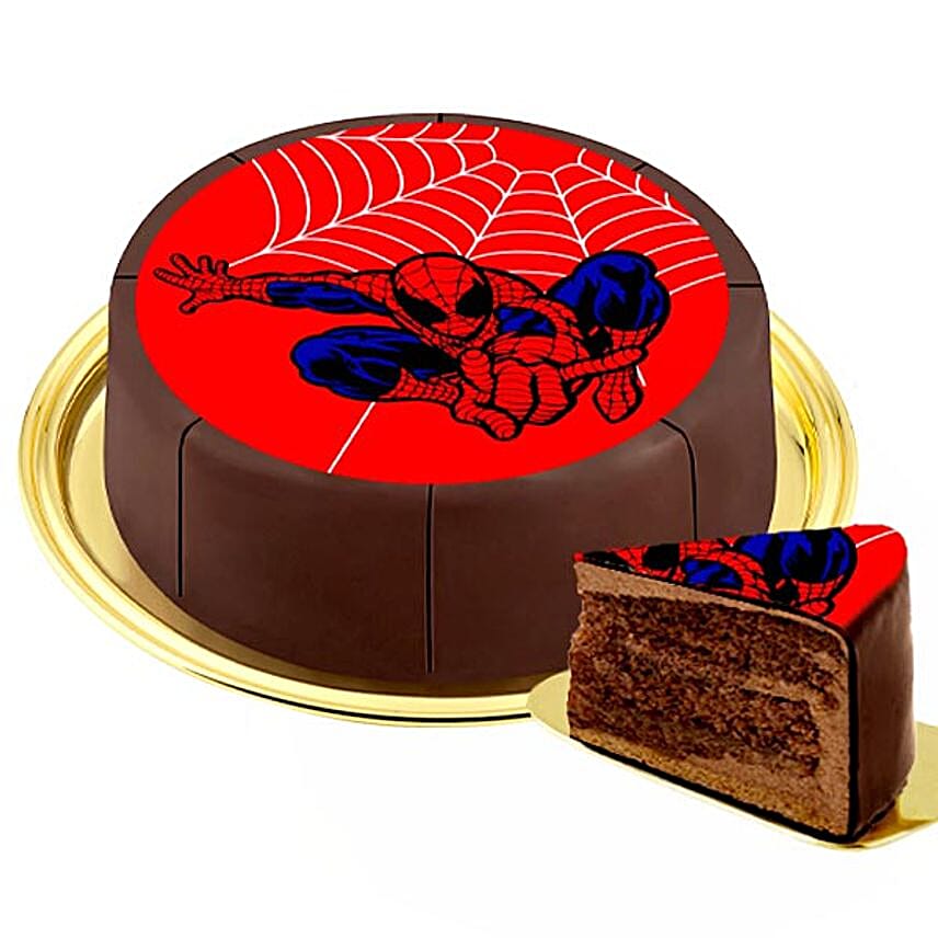 Motif Cake Spiderman