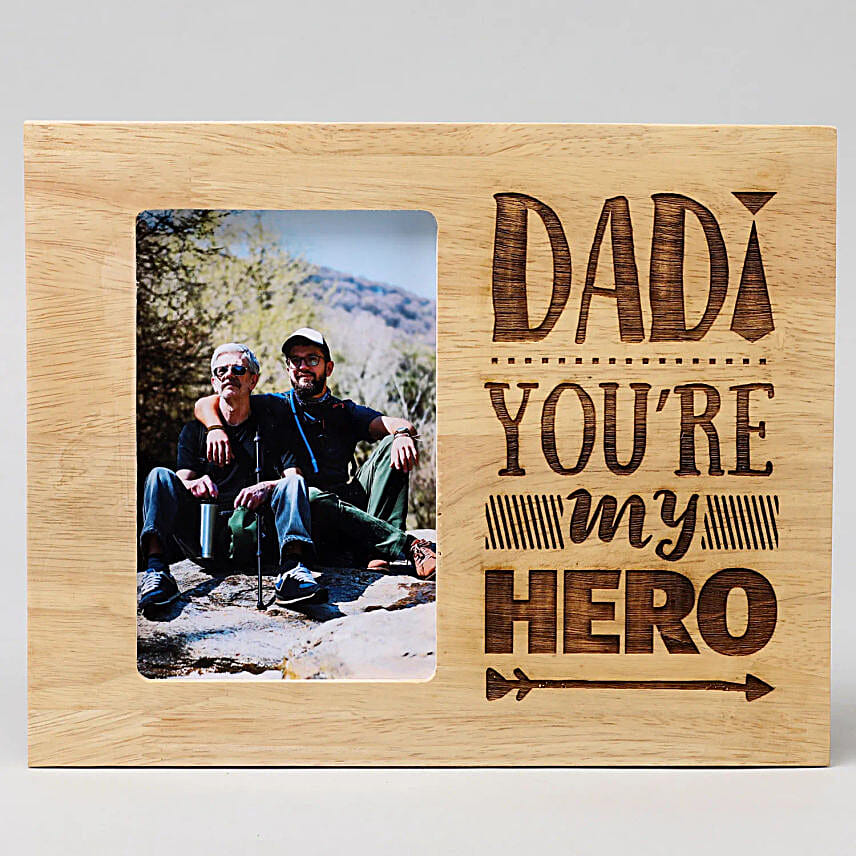 wooden photo frame for dad