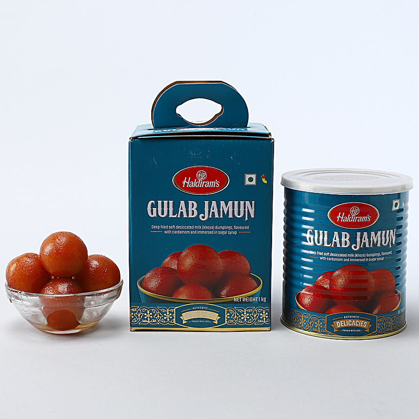 Pearl Mauli Rakhi And Tempting Gulab Jamun