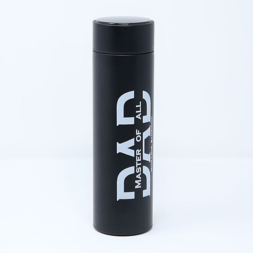 Personalised LED Temp Bottle For Dad