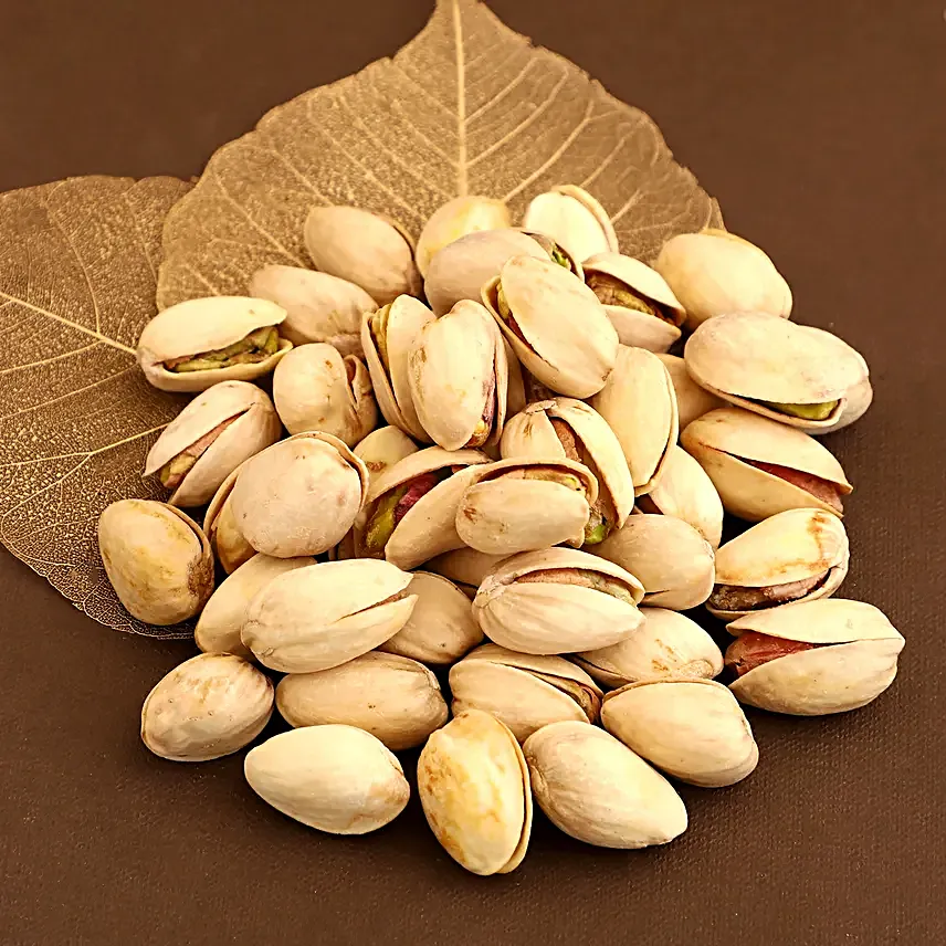 Rosy American Diamond Rakhi N Nuts Combo