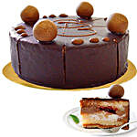 Creamy Nougat Chocolate Cake
