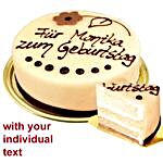 Luebecker Dessert Marzipan Cake With Individual Text