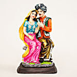 Beautiful Sitting Rajasthani Couple Figurine