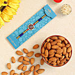 Meenakari Pearl Designer Rakhi And Healthy Almonds