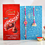 Meenakari Rakhi And Lindt Lindor Milch Chocolates