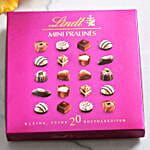 3 Classy Rakhis And Lindt Pralines Hamper