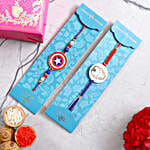 Superhero Kids Rakhi Set Sweet Hamper