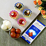 Designer Diyas With Lindt And Sweets