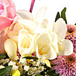 Serene Mixed Flowers Bouquet With Free Gifts