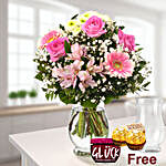 Timeless Mixed Flowers Bouquet With Free Gifts