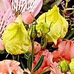 Elegant Mixed Flowers Premium Vase