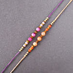 Sneh Pretty Beads Rakhi Set & Soan Papdi