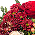 Delightful Mixed Flowers With Free Vase & Chocolates
