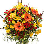 Mix Of Yellow N Orange Floral Bouquet