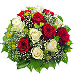 Romantic Aura Mixed Roses Bouquet