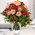 Splendid Floral Mix With Free Vase & Chocolates