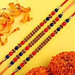 Sneh Colourful Beads Rakhi Set
