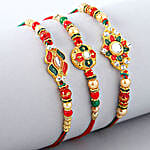 Sneh Meenakari Rakhi Set of 3