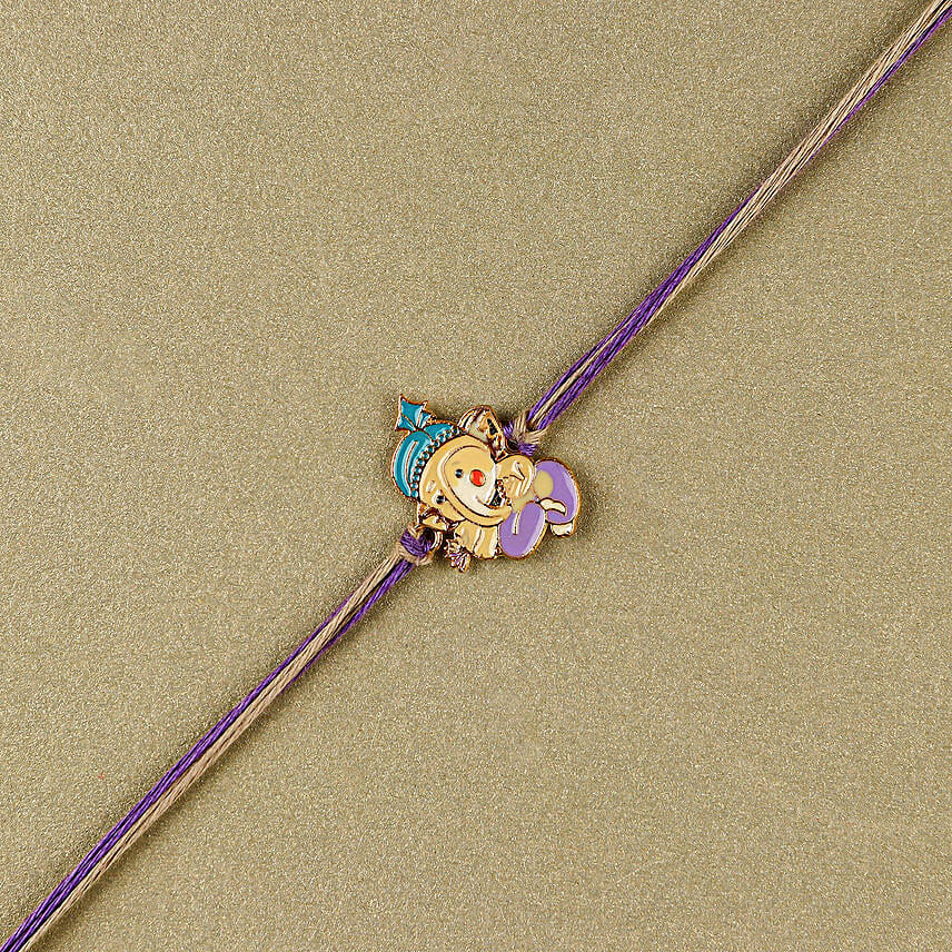 Bal Ganesha Cheerful Charm Rakhi N Sweet Treat