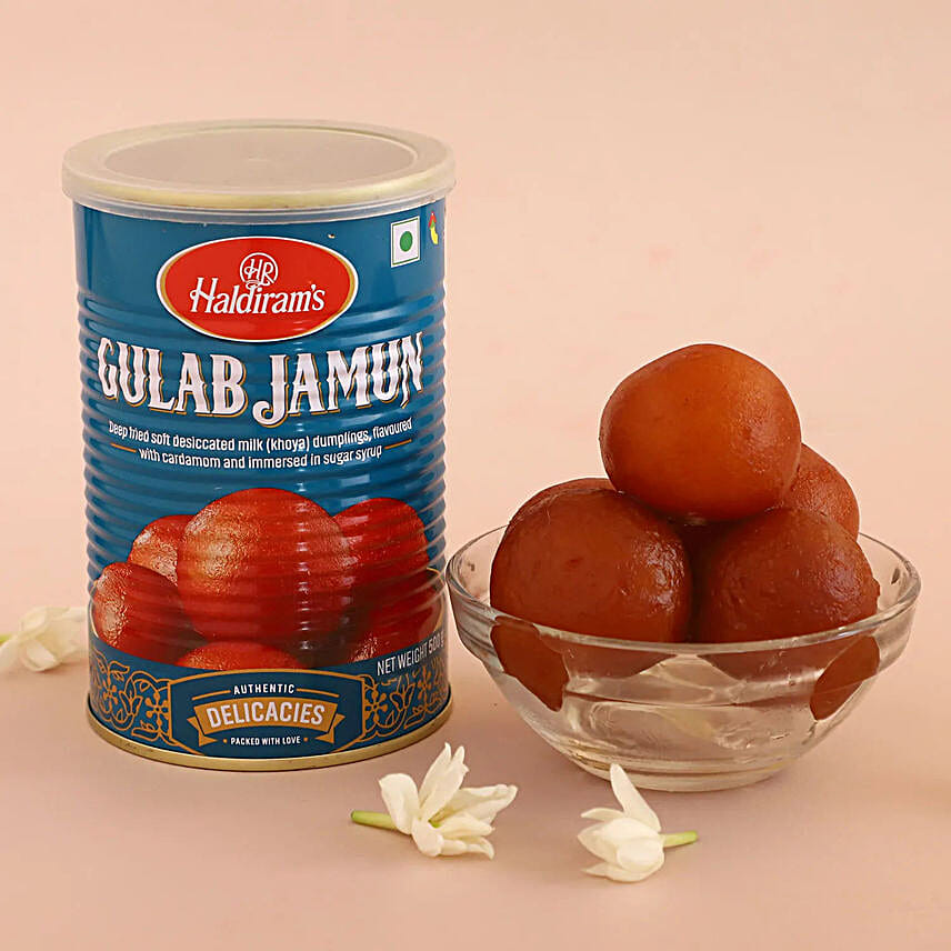 Beads Rakhi Set of 3 N Delectable Gulab Jamun Combo