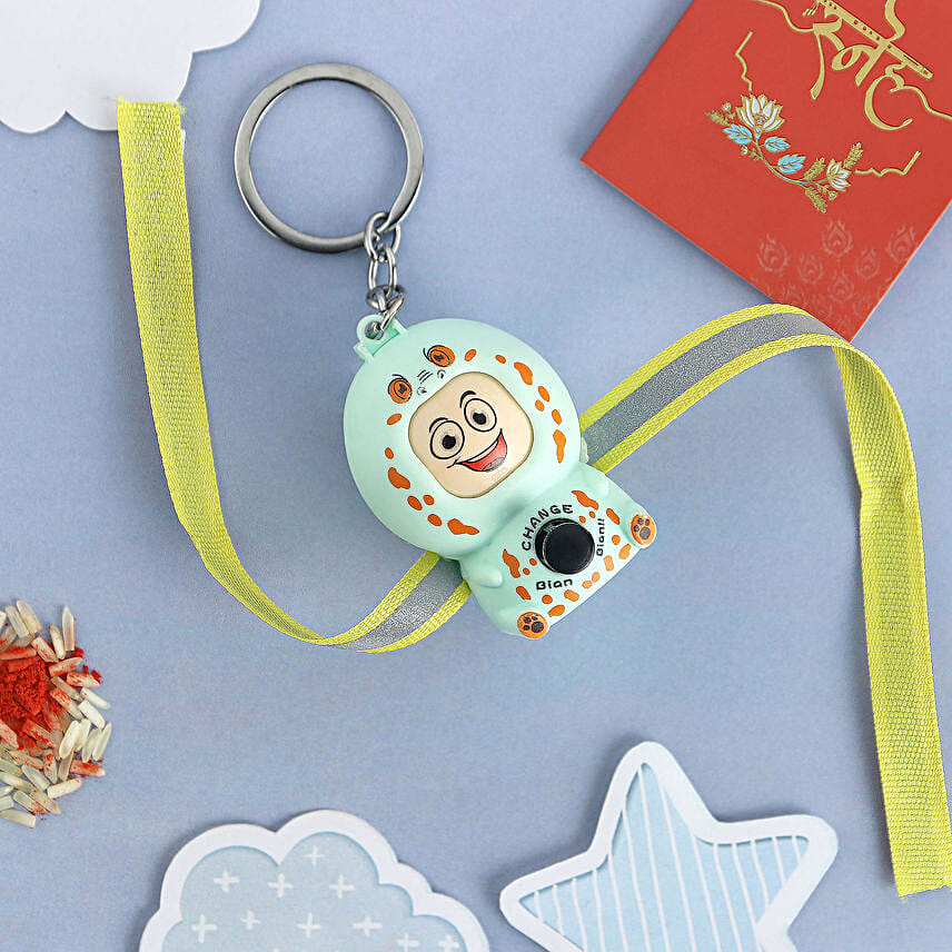 Emoji Switch Hero Rakhi For Kids N Delectable Gulab Jamun Combo