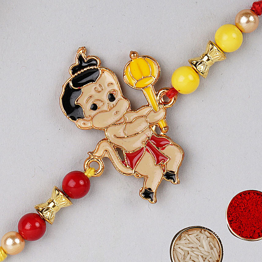 Metal Bal Hanuman Kids Rakhi