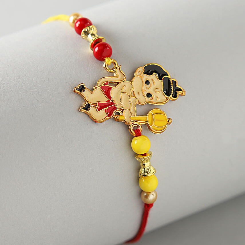 Metal Bal Hanuman Kids Rakhi