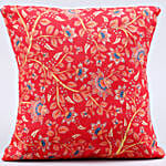White Pearl Rakhi And Beautiful Cushion