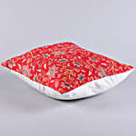 White Pearl Rakhi And Beautiful Cushion