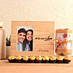 Personalised Photo Frame N Chocolate Hamper