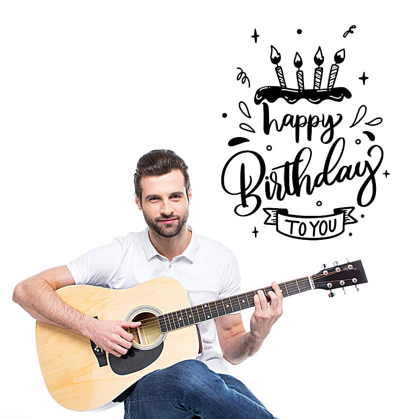 Birthday Special Guitarist on Video Call 10-15 Mins