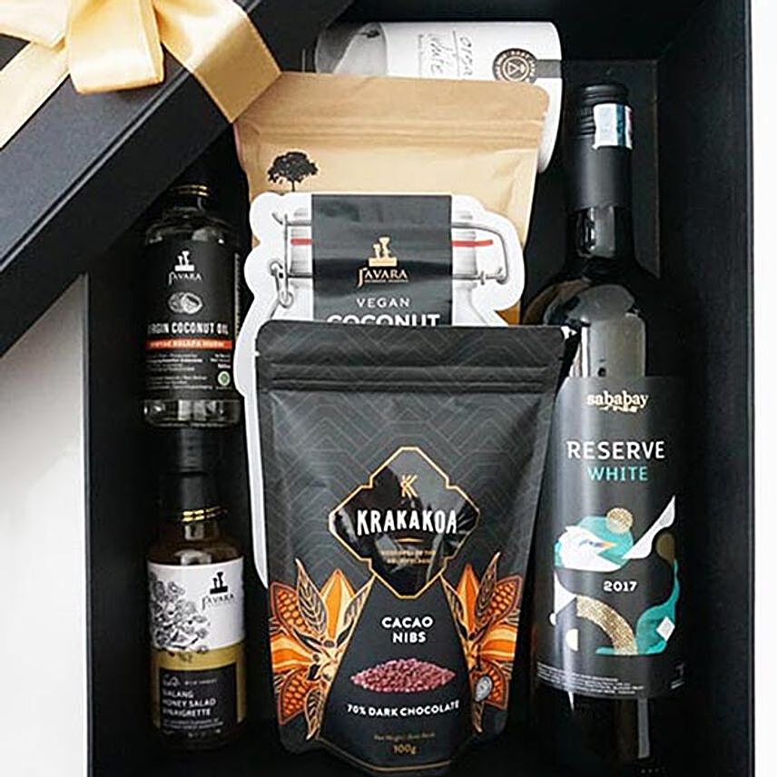 Sip And Snack Hamper:Send Wedding Gifts to Indonesia