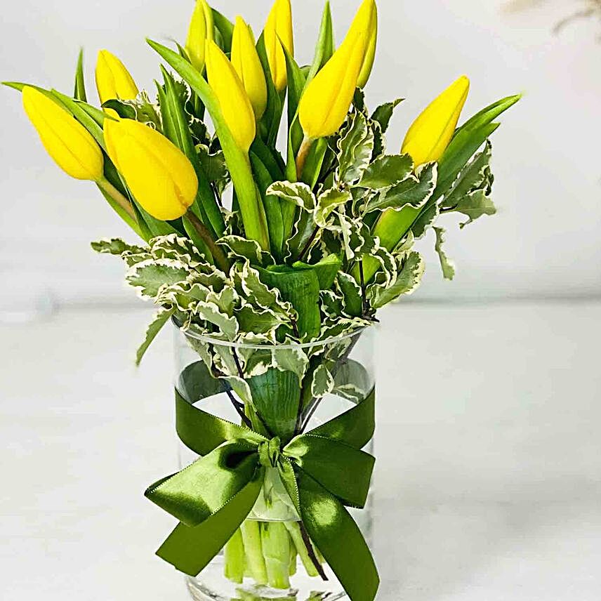Beautiful 10 Tulips Arrangements