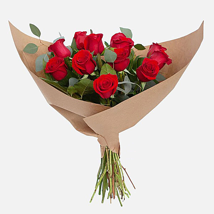 Romantic 12 Roses Bouquet:All Gifts to Indonesia