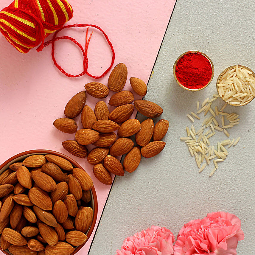 Bhai Dooj Special Healthy Almonds Combo:Bhai Dooj Gifts to Indonesia