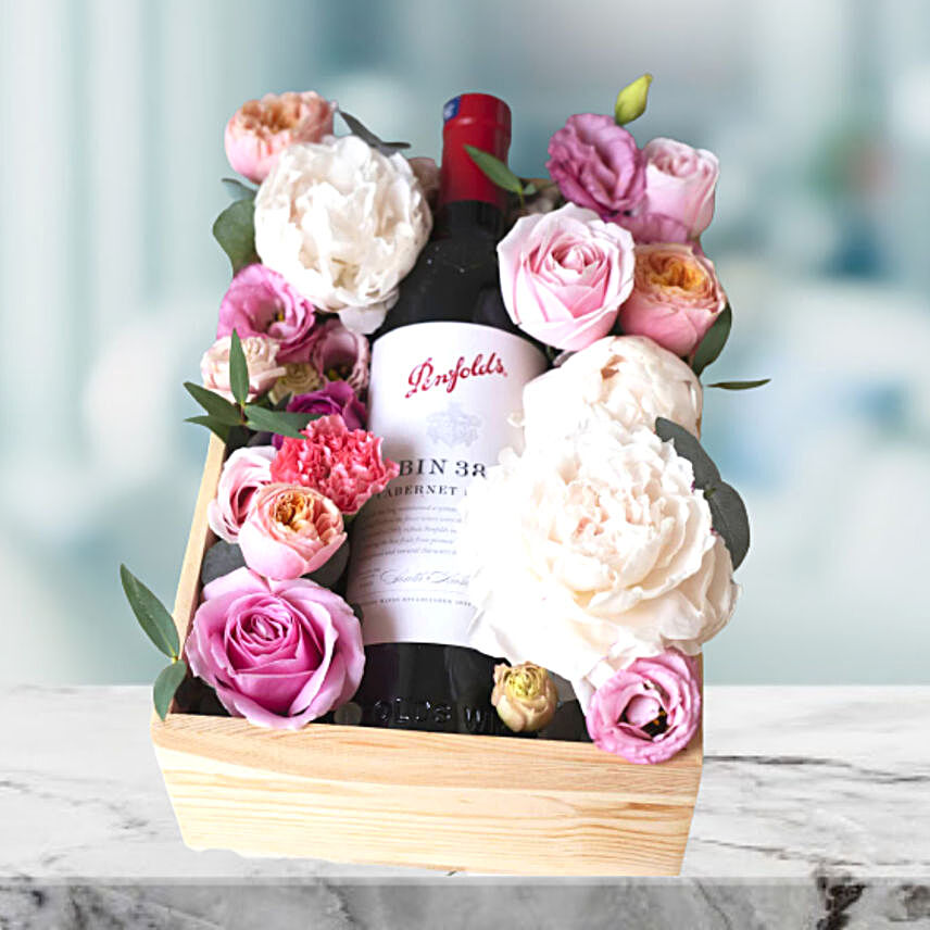 Red Wine And Roses Box