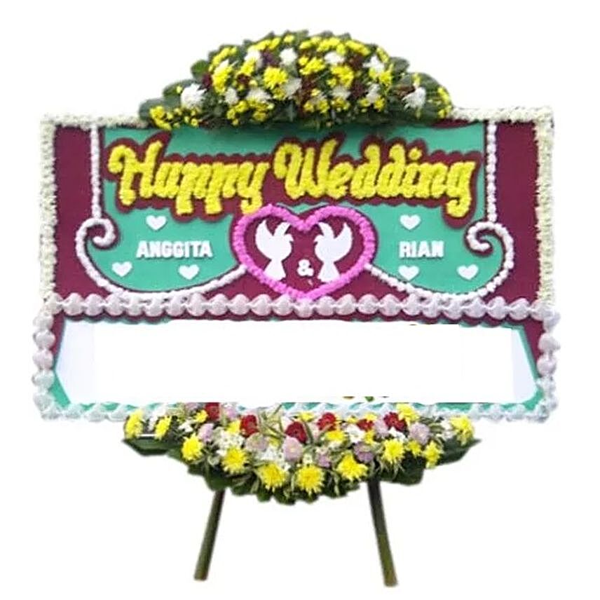 Glorious Flower Board:Wedding Gifts to Indonesia