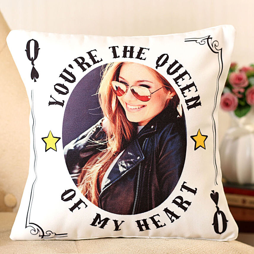 Personalised You are The Queen Cushion