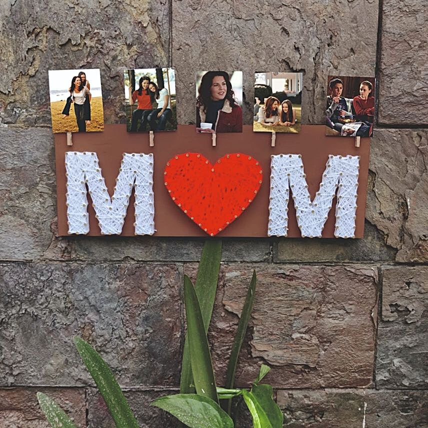 Personalised Mom Collage String Art:Send Mothers Day Gifts to Indonesia