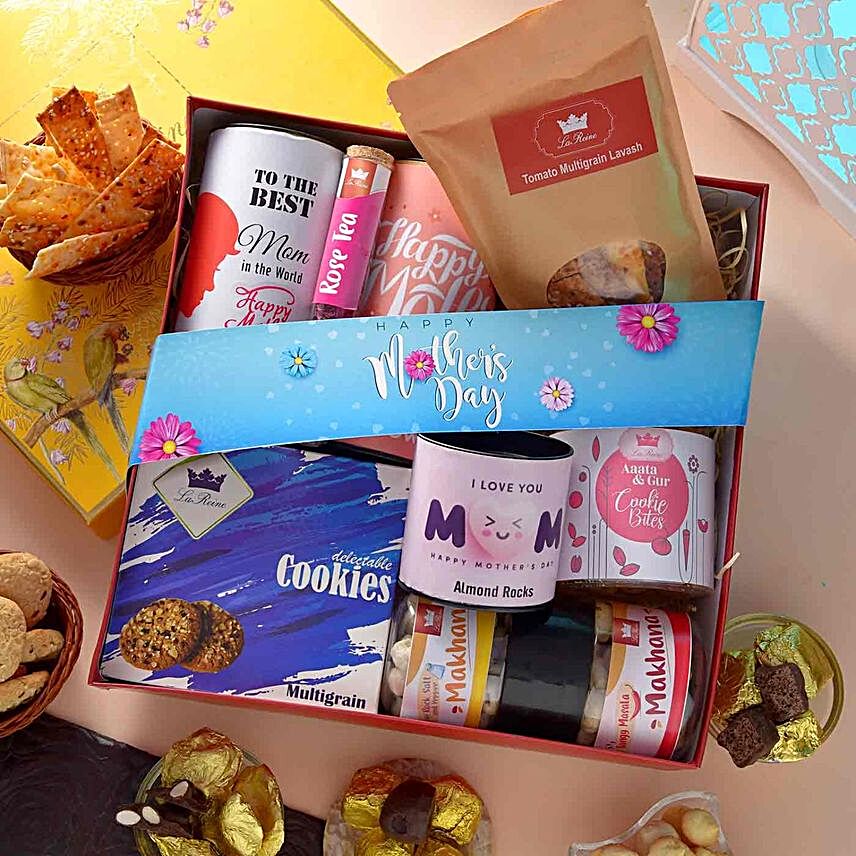 Happy Mothers Day Assorted Treats Grand Hamper:Send Mothers Day Gifts to Indonesia