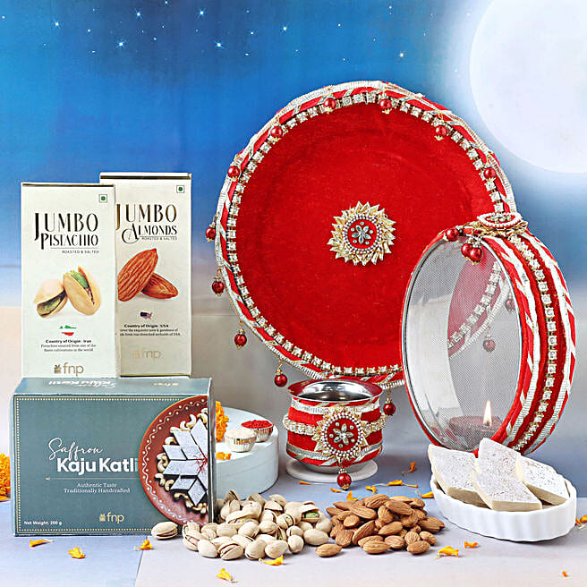 Radiant Love Karva Chauth Thali Set indonesia Gift Radiant Love Karva