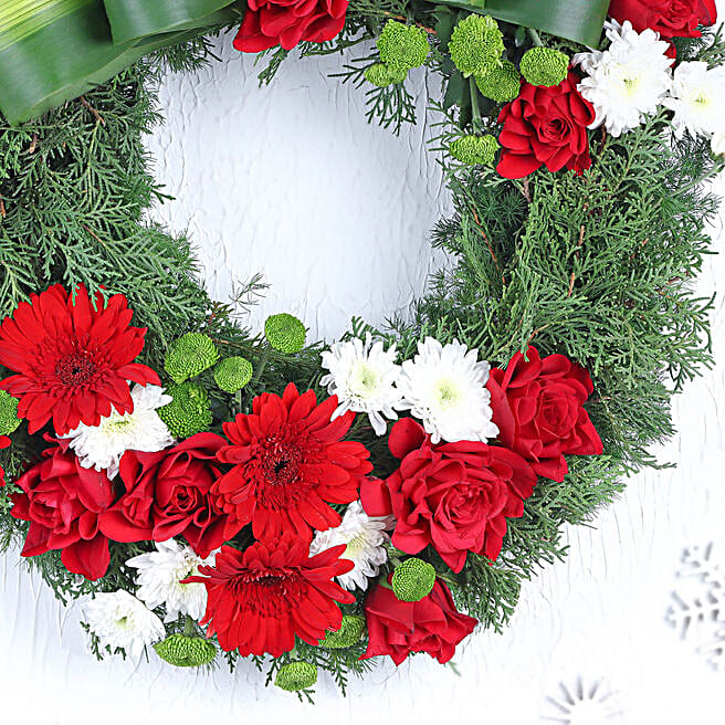 Jolly Christmas Times Floral Wreath indonesia | Gift Jolly