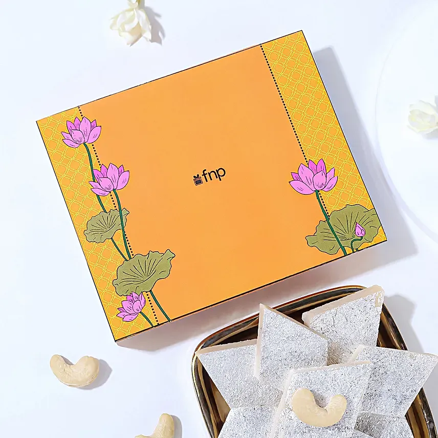 Sacred Om Rakhi N Kaju Katli Box