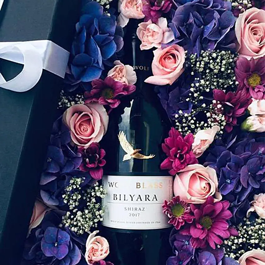 Floral Wine Gift Box