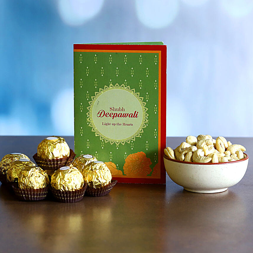 Happy Diwali Diyas And Treats