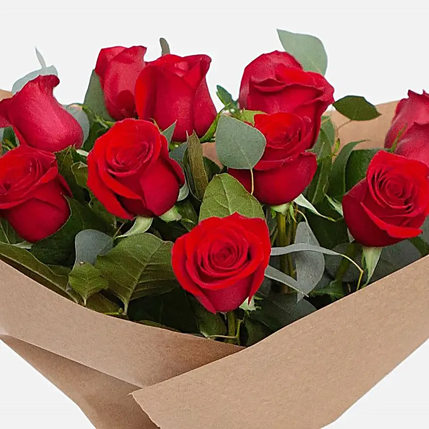 Romantic 12 Roses Bouquet