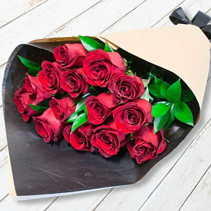 Romantic Red Roses Bouquet