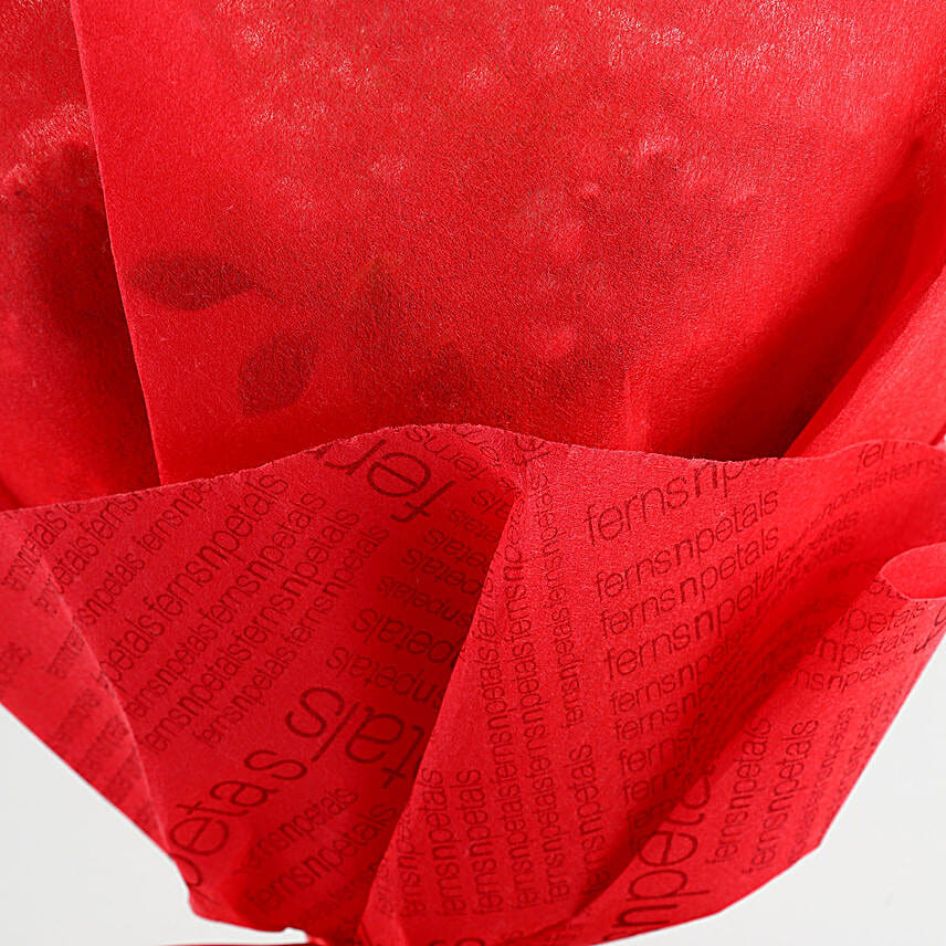 Timeless Love Red Roses Bouquet Chocolate Cake