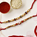 Designer Rakhis With Healthy Dry Fruits Combo